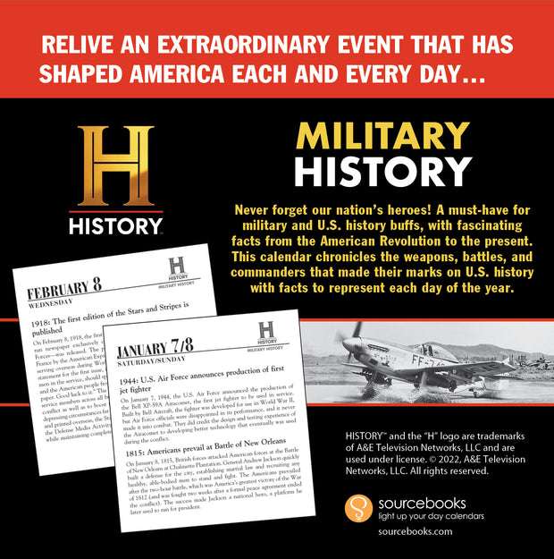 2023 This Day in Military History Boxed Calendar 365 Days of Americas Greatest Military Moments