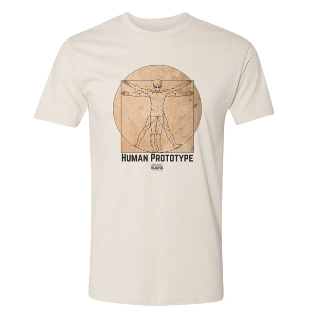 Ancient Aliens Human Prototype Adult Short Sleeve T-Shirt