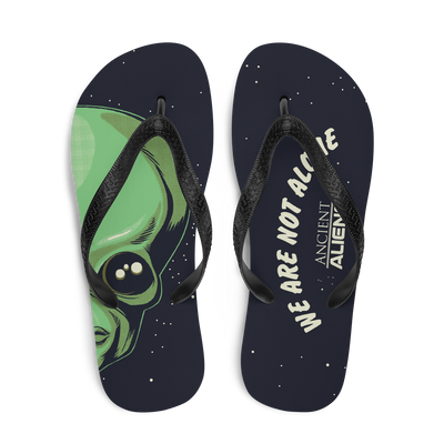 Ancient Aliens We Are Not Alone Adult Flip Flops