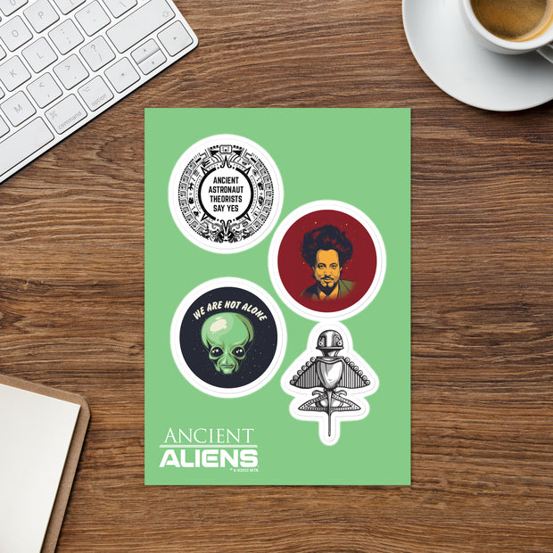 Ancient Aliens Kiss Cut Sticker Sheet
