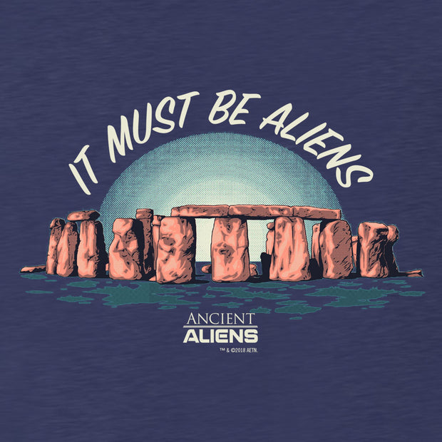 Ancient Aliens It Must Be Aliens Men's Tri-Blend Short Sleeve T-Shirt