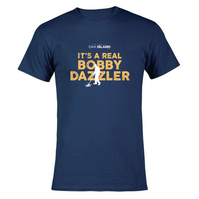 The Curse of Oak Island Real Bobby Dazzler Short Sleeve Navy T-Shirt