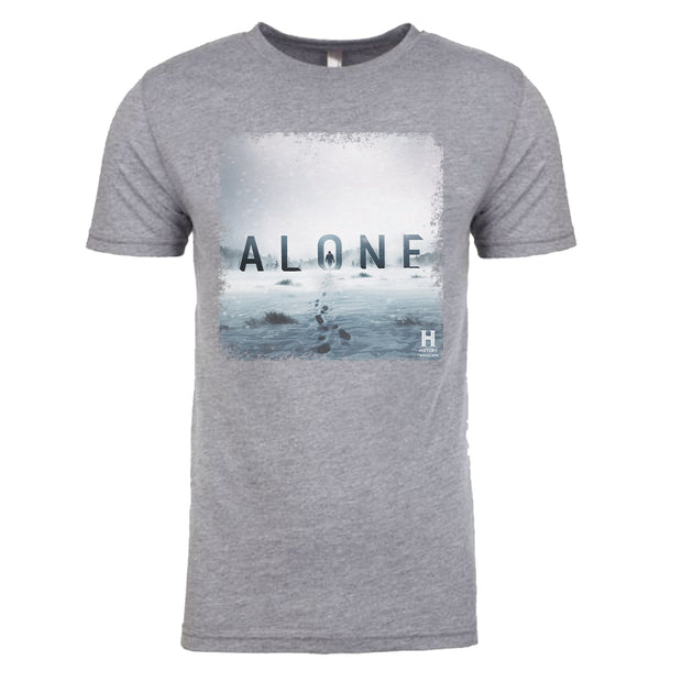 Alone Snow Walk Men's Tri-Blend T-Shirt