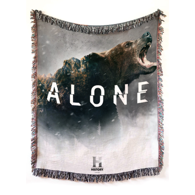 Alone Bear Mountain Woven Blanket