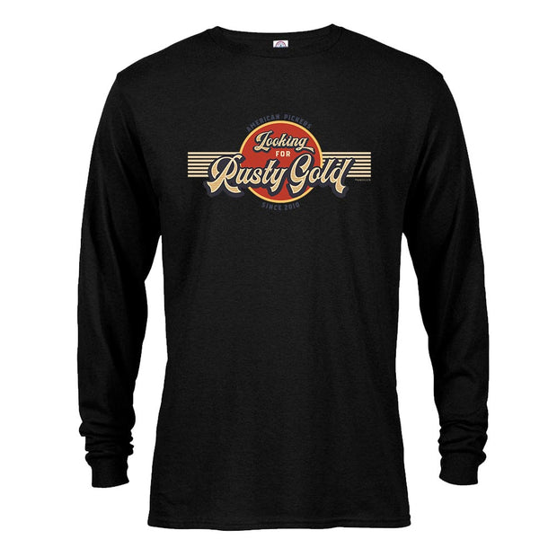 American Pickers Looking for Rusty Gold Circular Long Sleeve T-Shirt