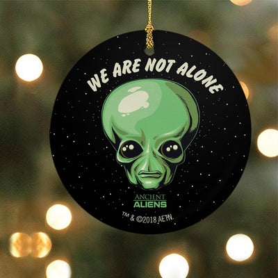 Ancient Aliens We are Not Alone Double-Sided Ornament