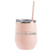 The Curse of Oak Island Logo Laser Engraved Wine Tumbler with Straw
