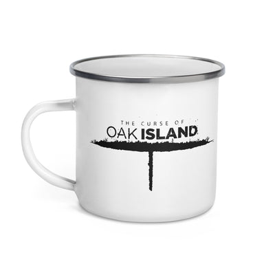 The Curse of Oak Island Logo Enamel Mug