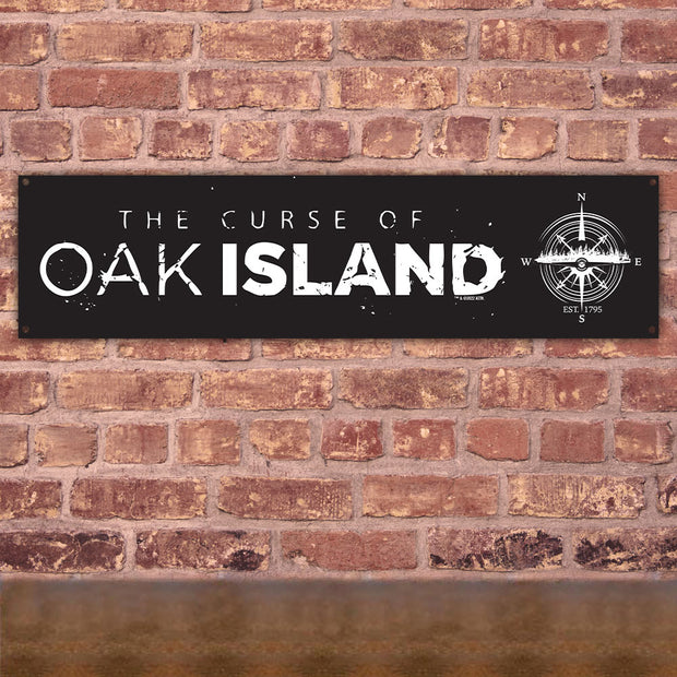 The Curse of Oak Island Nautical Compass Logo Metal Sign