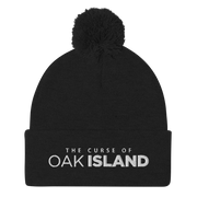 The Curse of Oak Island Logo Pom Pom Knit Beanie