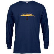 The Curse of Oak Island Logo Long Sleeve Navy T-Shirt