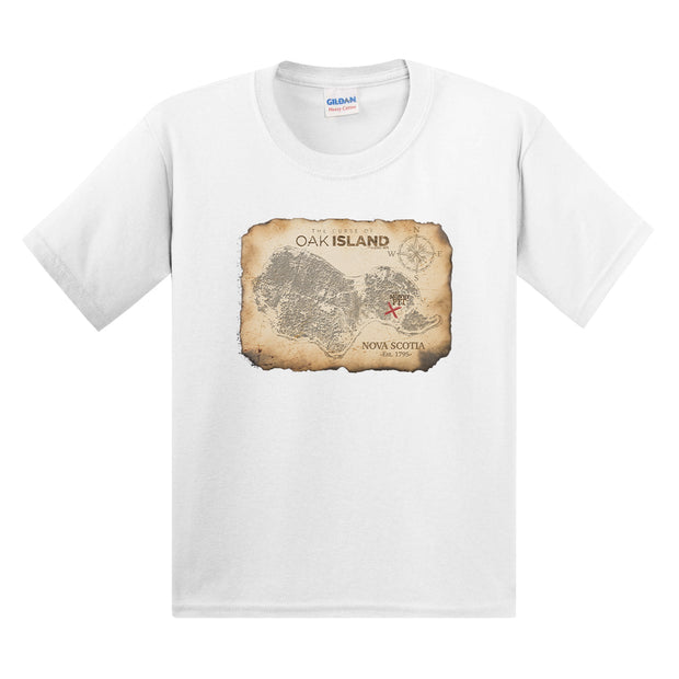The Curse of Oak Island Treasure Map Kids Short Sleeve T-Shirt