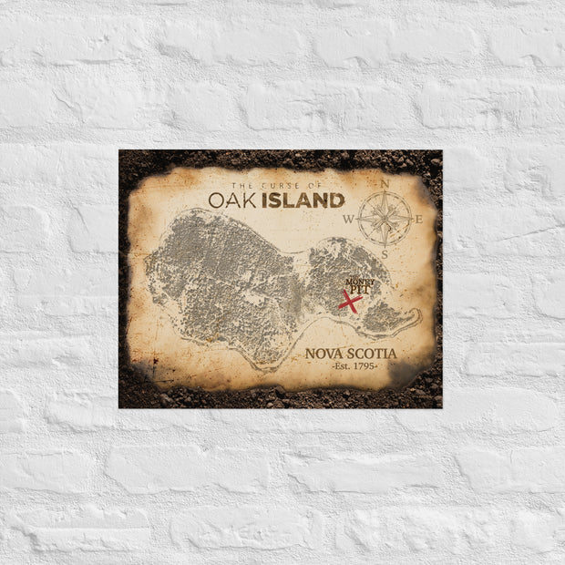 The Curse of Oak Island Treasure Map Canvas