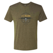 The Curse of Oak Island Nautical Compass Men's Tri-Blend T-Shirt