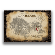 The Curse of Oak Island Treasure Map Standard Postcard