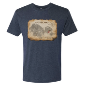 The Curse of Oak Island Treasure Map Men's Tri-Blend T-Shirt