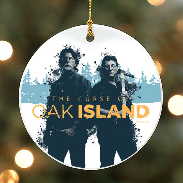 The Curse of Oak Island Rick and Marty Single Sided Ornament