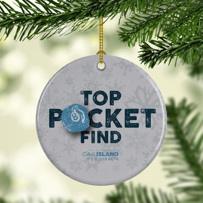 The Curse of Oak Island Top Pocket Find Double-Sided Ornament