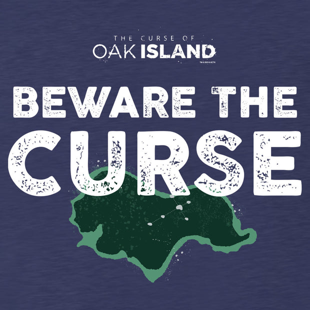 The Curse of Oak Island Beware the Curse Tri-blend Raglan Hoodie