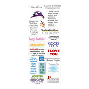 Eleanor Roosevelt Quotable Notable - Die Cut Silhouette Greeting Card and Sticker Sheet