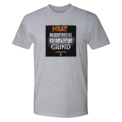 Forged in Fire Heat Hammer Quench Grind Adult Short Sleeve T-Shirt