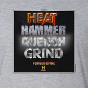 Forged in Fire Heat Hammer Quench Grind Adult Short Sleeve T-Shirt