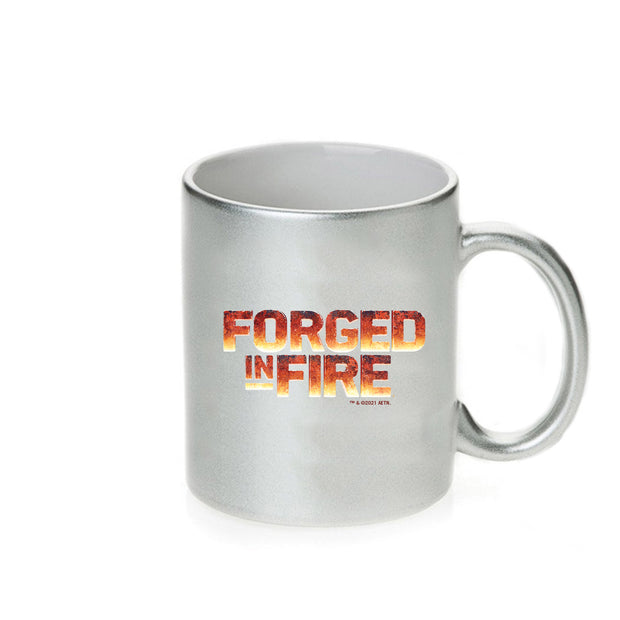 Forged in Fire Heat Hammer Quench Grind 11 oz Gold Metallic Mug