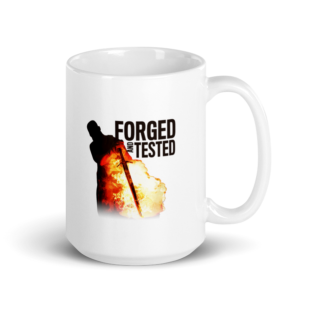 Forged in Fire Forged And Tested White Mug
