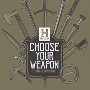 Forged in Fire Choose Your Weapon Emblem Woven Blanket