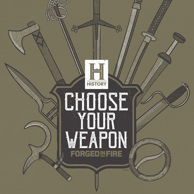 Forged in Fire Choose Your Weapon Emblem Woven Blanket