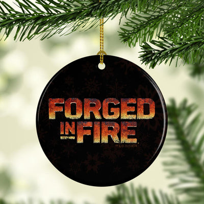 Forged in Fire Logo Double-Sided Ornament