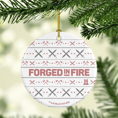 Forged in Fire Holiday Double-Sided Ornament