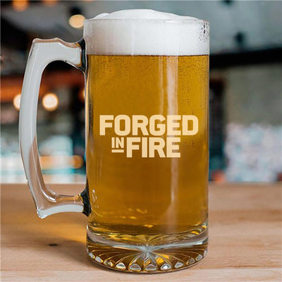 Forged In Fire 25 oz Beer Glass