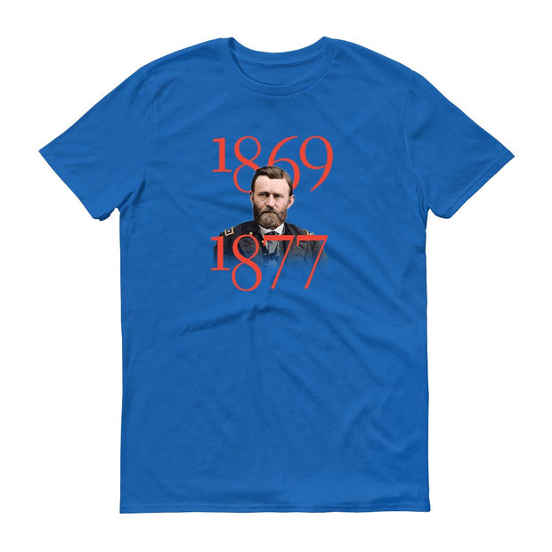 Ulysses S. Grant Art of War Quote and Portrait Adult Short Sleeve T-Shirt