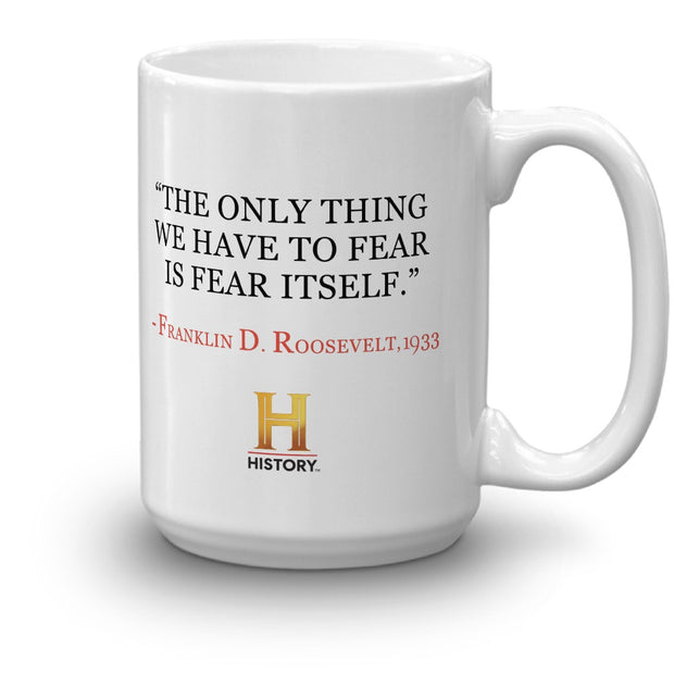 Franklin D. Roosevelt Quote Mug