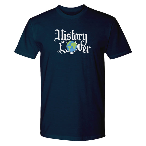 World History Lover Adult Short Sleeve T-Shirt
