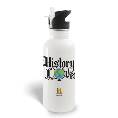 World History Lover 20 oz Screw Top Water Bottle with Straw