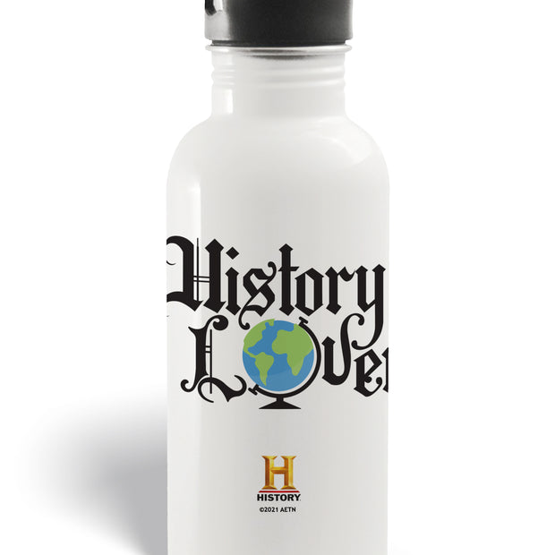 World History Lover 20 oz Screw Top Water Bottle with Straw