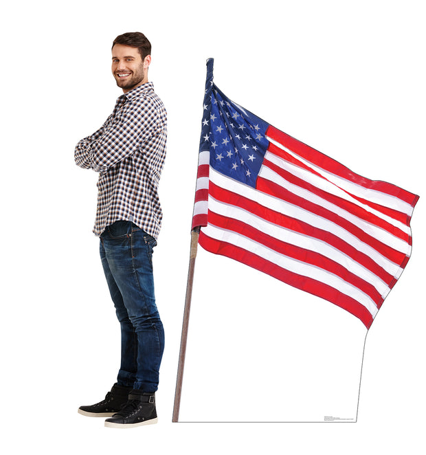 HISTORY American Flag Standee