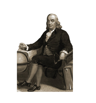 HISTORY Benjamin Franklin Standee