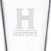 HISTORY Logo Engraved Drinking Glass