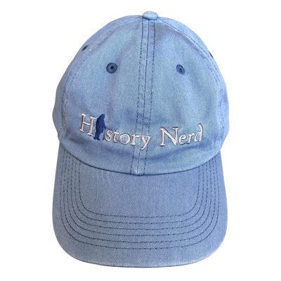 Embroidered "History Nerd" with Ben Franklin cap