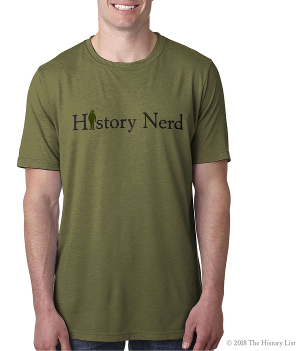 History Nerd with WWII Soldier T-Shirt