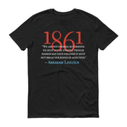 Abraham Lincoln Not Enemies But Friends Quote Adult Short Sleeve T-Shirt