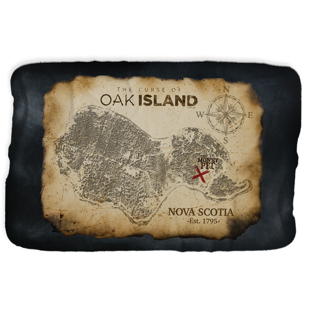 The Curse of Oak Island Treasure Map Sherpa Blanket