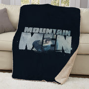 Mountain Men Tom Oar Logo Sherpa Blanket