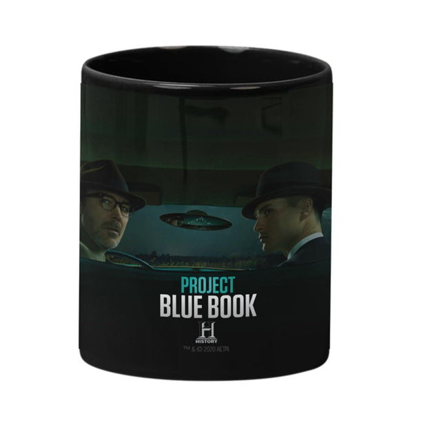 Project Blue Book Black Mug