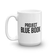 Project Blue Book Logo White Mug