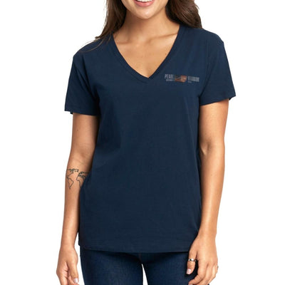 Pearl Harbor "Battleship Row" Women's v-neck shirt