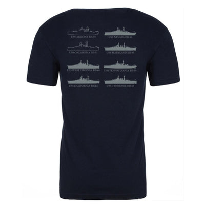 History List Pearl Harbor Battleships Row T-Shirt